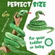thumbnail image 3 of Peluche HyDren con forma de boa serpiente gigante, 200 cm, color verde, 3 of 6