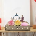 thumbnail image 3 of Bandeja de Ramadán, de Eid Mubarak, bandeja para servir vajilla, exhibición de alimentos, decoración de E BLESIY Bandeja de madera de Ramadán, 3 of 7
