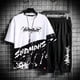 thumbnail image 4 of Trajes deportivos Top Camiseta de algodón para hombre Ropa básica para hombre Capris originales Marcas Pantalones elásticos de lujo Conjuntos 2024 Chándal de tendencia, 4 of 5
