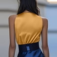 thumbnail image 5 of Ruimatai Women's Satin Camisole Top V-Neck Spaghetti Strap Slip Dress Elegant Glossy Soft Stretch Fabric for Layering and Evening Wear, 5 of 5