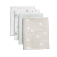 thumbnail image 1 of George Baby Neutral Organic Cotton Flannel Receiving Blankets (4 Count), 1 of 10