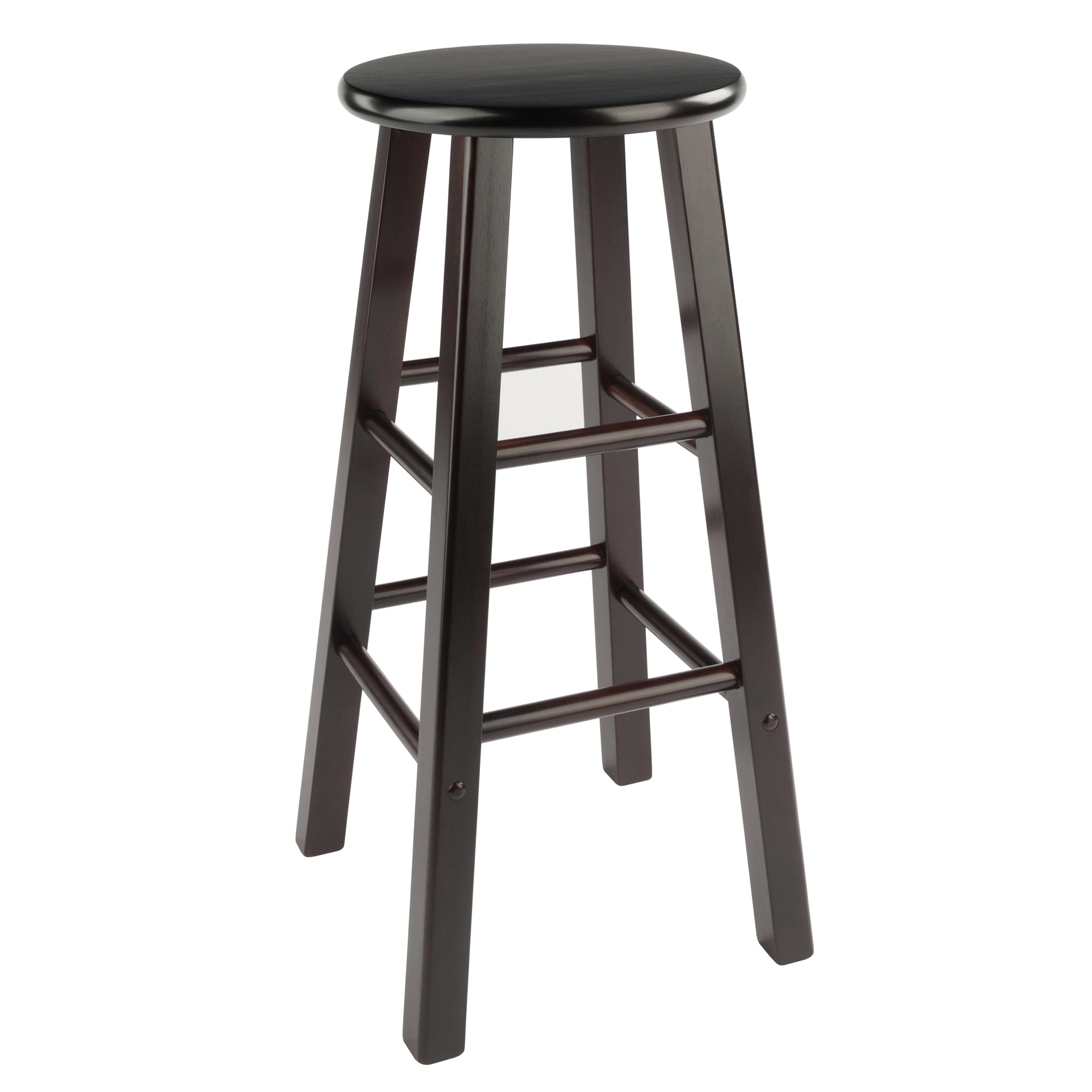 Winsome Element 2-Piece Bar Stools, Espresso Finish