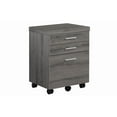 thumbnail image 3 of Monarch Specialties File Cabinet, Rolling Mobile, Storage Drawers, Printer Stand, Office, Work, Laminate, Brown, Contemporary, Modern, 3 of 3