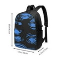 thumbnail image 4 of YFYANG 17" Laptop Backpack, Blue Line Graffiti Fashion Travel Work Backpack with USB and Headphone Cable Interface for Men and Women, 4 of 8