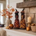 thumbnail image 5 of Enchanted Autumn Witch Figurine, 5'' Halloween Witch Desktop Fall Decorations, Witch Shelf Decoration for Mantel Fireplace Tiered Tray, Gothic Harvest Home Halloween Decorations Gift (Green), 5 of 9