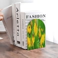 thumbnail image 6 of Naloa Bees Pollinates A Yellow Dandelion 2 Pcs Bookend Large Capacity Office Book Ends for Home Office Library School Study Decoration, 6 of 8