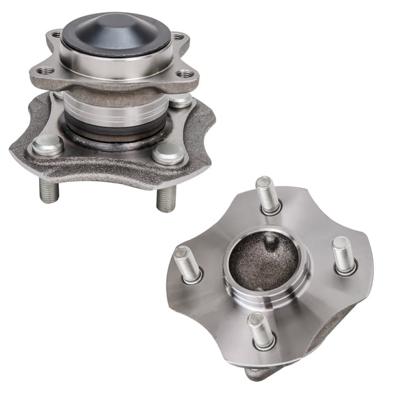 Detroit Axle - Rear 2pc Wheel Bearing Hubs for 00-05 Toyota Echo, 2 Wheel Bearing and Hubs 2000 2001 2002 2003 2004 2005 Replacement