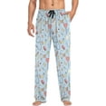 thumbnail image 4 of Top-kevin Cartoon Colorful Medical Objects Blue Pajamas For Men Pants with Pockets Comfy Mens Pj Pants for Winter Christmas Gifts, 4 of 13