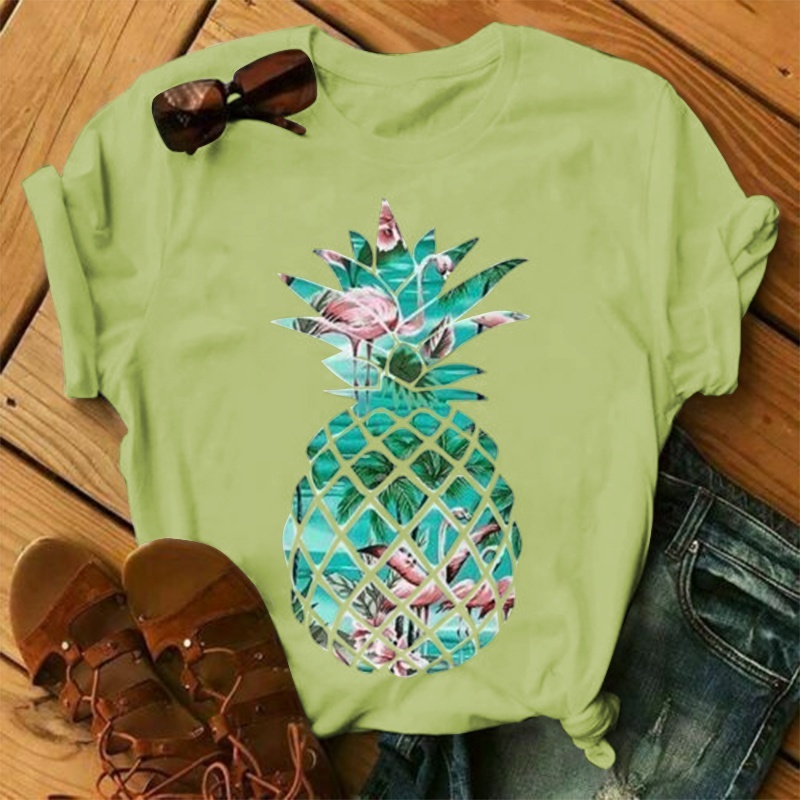 Pineapple Print Women Plus Size S-5Xl 