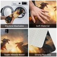thumbnail image 2 of Castle Cool Fire Dragon Front Door Mat, Indoor Mats for Bedroom Bathroom Kitchen, Floor Mat Non-Slip, Soft Carpet Floor Cover Machine Washable Entryway Mat - 20x31.5in, 2 of 5