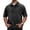 Black, variant on OIOLOYJM 1/4 Zip Pullover Mens Golf Vintage Washed Short Sleeve Polo Shirts Oversized Going Out Lounge Golf Shirts Khaki L
