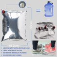 thumbnail image 3 of Sac à Vin Rechargeable pour Porte-Vin Portable, Distributeur de Vin Réutilisable Étanche avec Joint sous Vide pour une Fraîcheur Prolongée, Pochette à Vin Compatible Liquide Chaud pour Camping Randonnée Pique-Nique, 3 of 4