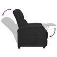 thumbnail image 3 of vidaXL Electric Recliner Chair Black Faux Leather, 3 of 5