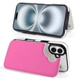thumbnail image 6 of Compatible with iPhone 11 12 13 mini 14 15 16 Pro Max Plus Wallet Case with Card Holder, PU Leather Kickstand Card Slots Case ( Hot Pink, iPhone 16 Pro), 6 of 7