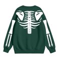 thumbnail image 5 of RFQWOVSR Womens Halloween Print Crew Neck Long Sleeve Sweatshirt Casual Pullover Top M, 5 of 5