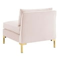 thumbnail image 4 of Sofa Couch, Pink, Velvet, French Living Lounge Cafe Lobby Hospitality Restaurant, Modern Contemporary Boutique HB33321, 4 of 9