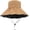 Khaki, variant on CoCopeaunts Women Bucket Hat Large Wide Brim Outdoor Sun Protection Folding Summer Bucket Cap for Women Adjustable Lace-Up