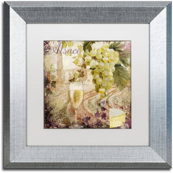 Trademark Fine Art "Wine Country I" Canvas Art by Color Bakery White Matte, Silver Frame
