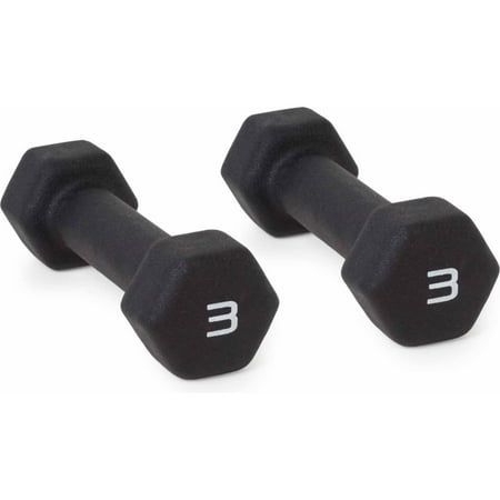 CAP Barbell, 3lb Black Neoprene Dumbbell, Pair