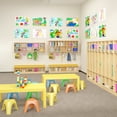 thumbnail image 3 of Advwin 10 Section Wall Cubbies with Cushion Shoe Storage Bench and Hooks for Classroom, Daycare, 3 of 8