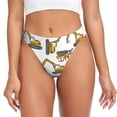 thumbnail image 1 of Fotbe Funny Excavator Tanga Sin Costuras para Mujer con Estampado – Panties Invisibles, Transpirables y Cómodos para Uso Diario-X-Large, 1 of 6