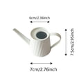 thumbnail image 2 of Metal Watering Can, 6x7x7.5cm Portable Small Garden Watering Kettle with Small Ergonomic Handle for Small Indoor Gardening Succulent Flower Pots Home Decor and Care, 2 of 5