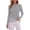Grey, variant on PRETTYGARDEN Women's Lace Patchwork Long Sleeve Shirts | Soft Casual Tops,Irregular Asymmetrical Hem,Crew Neck Thermal Blouses,Loose Fit Layer Tee,Fashion Fall Winter Daily Wear