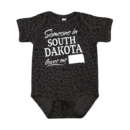 

Inktastic Someone in South Dakota Loves Me Gift Baby Boy or Baby Girl Bodysuit