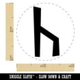thumbnail image 2 of Norse Viking Dwarven Rune Letter K Self-Inking Rubber Stamp Ink Stamper - Brown Ink - Mini 1/2 Inch, 2 of 7
