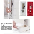thumbnail image 3 of Inteprter Caja de cubo de arroz de estilo japonés, dispensador sellado de granos de alimentos, plástico impermeable, multifunción para Organizadores de utensilios de cocina Rojo 6 kg, 3 of 6