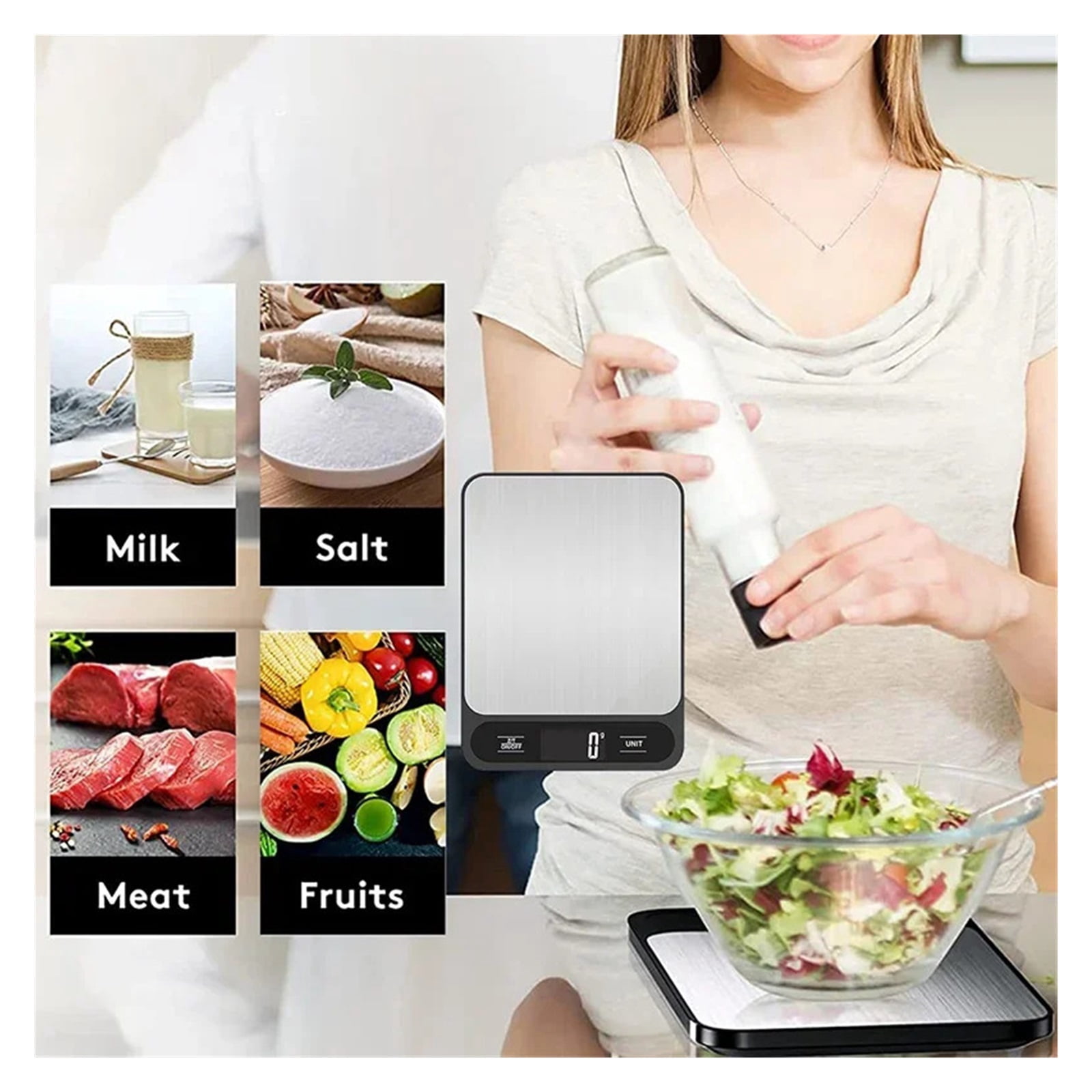 Digital Kitchen Scale Weight Scale Food Coffee Scales Smart Electronic Waterproof Digital Scale ,Multi Measuring Units