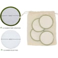 thumbnail image 3 of Chloven Reusable Makeup Remover Pads 24 Pack - Washable Eco-Friendly Bamboo Velour Pads for All Skin Types,Bamboo Reusable Cotton Rounds for Toner, with Cotton Laundry Bag and Round Box for Storage, 3 of 4