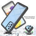 thumbnail image 7 of SaniMore for Samsung Galaxy A72 Case, Rugged PC Back & TPU Bumpers Two-Layer Structure Transparent Cover with PET Screen Protector Shockproof Protective Shell for Samsung A72, Black, 7 of 7