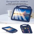 thumbnail image 5 of Allytech Kids Case for Samsung Galaxy Tab S9 FE+ Plus/S9+/S8+/S7 FE/S7+ SM-X810 X800 X730 T970 X610, Cute Design EVA Bumper Handle Stand Shockproof Lightweight Tablet Case for Girls Boys,Navy Blue, 5 of 8