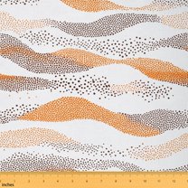 Homewish Polka Dots Kids 01, Chic Orange Abstract Ombre Room Decor Fabric by the Yard, Modern Simple Style Sewing Fabric, Luxury Bedroom Decor