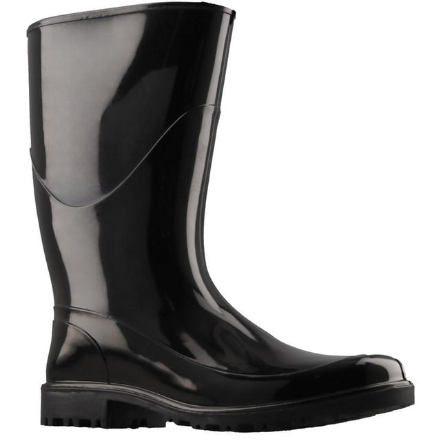 Botas Lluvia TOP MODA Comodas Mujer Versatil negro 23