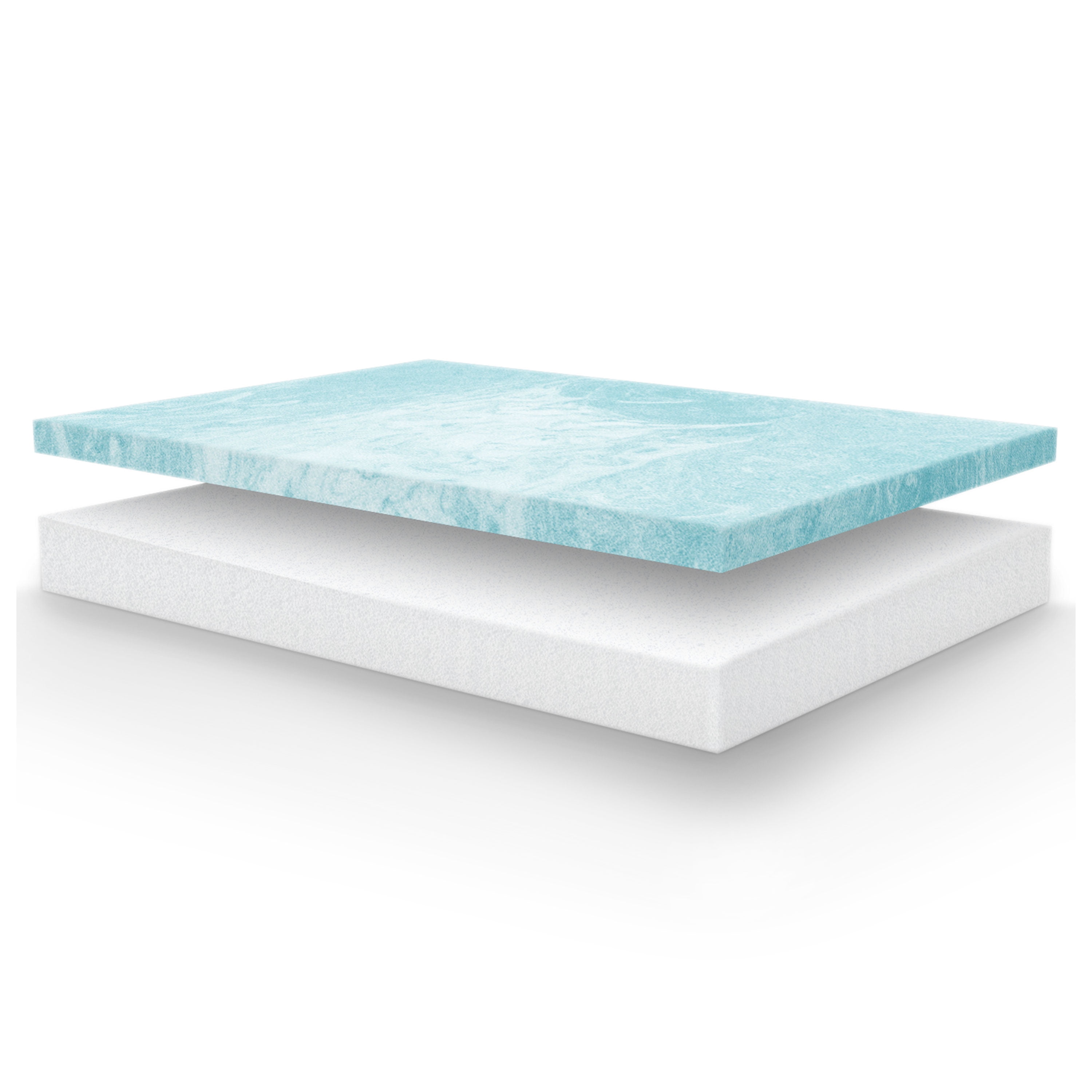 Vibe Heather Grey 8” Gel Memory Foam Medium-Firm Mattress in a Box, Full