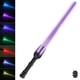 thumbnail image 1 of Muyoka Sable de luz RGB de 28.7 pulgadas con espada de luz que cambia de 7 colores con luz y efecto de sonido Espadas de luz LED Sable luminoso a batería con mango de espada de bricolaje para regalo d Muyoka Hogar, 1 of 6