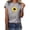 Gray womens shirts, variant on Wycnly Womens Shirts Plus Size Loose Fit Cute Tee Tops Summer Short Sleeve Crewneck Ladies Sunflower Print Tops and Blouses Navy m