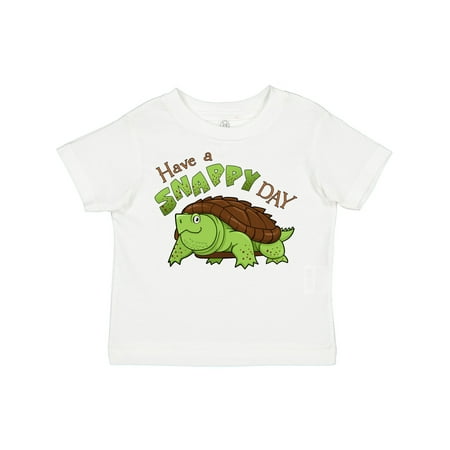 

Inktastic Have a Snappy Day- Cute Turtle Gift Toddler Boy or Toddler Girl T-Shirt