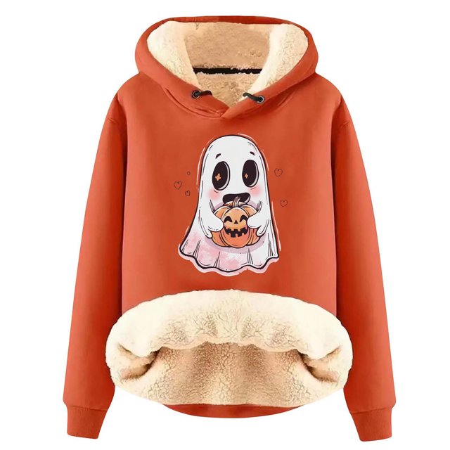 Sudadera con capucha de manga larga para mujer, informal, con capucha, para exteriores y chaquetas, a la moda, con estampado de blusa, sudadera de manga larga, abrigo con capucha para mujer