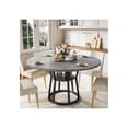 thumbnail image 1 of Ourlova 42inch Round Farmhouse Dining Table For 4 to 6 People Rustic Wood Kitchen Table With Storage Shelf Space Saving Circle Dinner Table For Small Spaces Apartments Dining Room and Living Room, 1 of 7