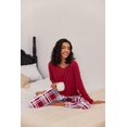 thumbnail image 5 of Ekouaer 2 Pack Womens Pajama Sets Long Sleeve Pjs Lounge Set Soft Comfy Sleepwear Winter Loungewear, 5 of 6