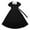 Black, variant on REDARER Girls Solid Color Long Dress, Ruffle Hem Elegant Party Gown with Waist Design, Flowy Formal Dress for Kids,Size:8-9 Years