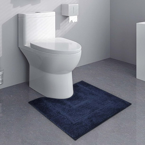 Tapete para entrada de patio, tapete grueso en forma de U para baño, tapete absorbente para puerta, tapete para secar pies, para isla de inodoro, antideslizante, duradero, para cocina, áreas