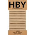 thumbnail image 1 of HBY Gomas para el cabello para mujer para cabello grueso o rizado. No Slip Seamless Ponytail Holders Deportes Lazos para el cabello gruesos Beige 8MM 12 piezas, 1 of 1
