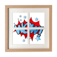 thumbnail image 1 of Boom Stars Art Déco Cadre Mur Table Affichage 4 Ouvertures Image, 1 of 3