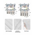 thumbnail image 5 of Easter Swag Curtains for Living Room/Bedroom Windows, Spring Rabbit Blue Botanical Flowers Farmhouse Kitchen Curtains and Valances Set 36 Inch Length, Light Filtering Swags Valance Curtain Panels, 5 of 5