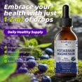 thumbnail image 3 of Potassium Magnesium Drops Supplement, High Absorption Calm Magnesium Complex & Potassium for Bone, Energy & Immune Support, Non-GMO, Vegan - Blueberry Flavor ( 2Fl oz), 3 of 8