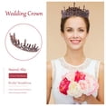 thumbnail image 4 of CIMAXIC 1pc Bridal Tiara Baroque Rhinestone Tiara Women Wedding Hair Decor Accessory,6.69"X3.15"X0.39", 4 of 5